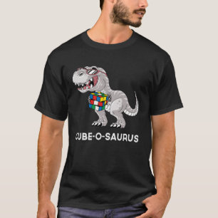 Cube o saurus Competitive Speed Cubing Dinosaur T-Shirt