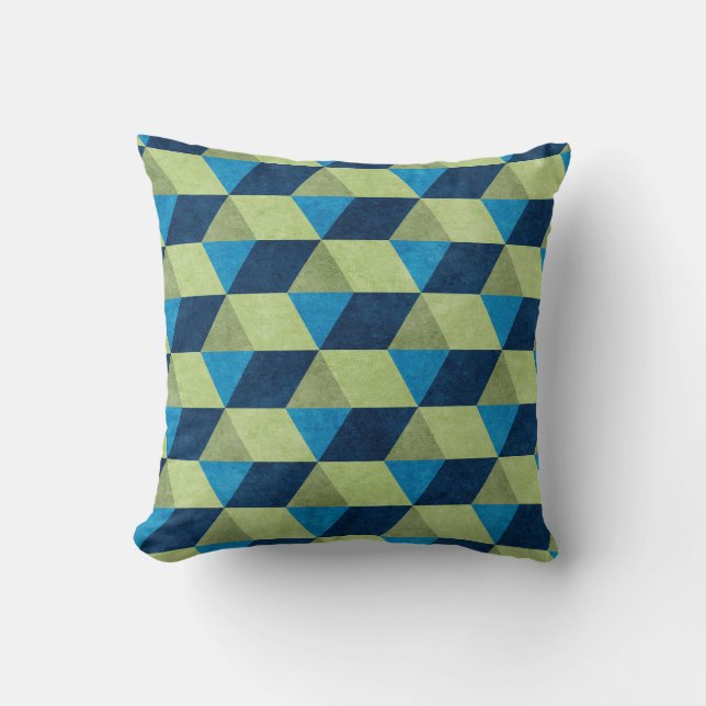 Cube or hexagon throw pillow (Front)