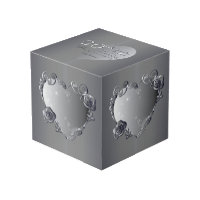 20e Rose Platine Cadres cardiaques 4 Photos