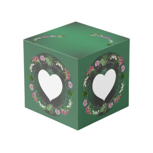 Cube photo 4ème anniversaire de mariage avec fruit