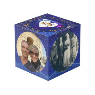 Cube Photo 9e anniversaire de mariage Lapis 4 photos