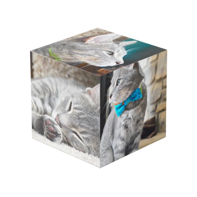 Cube Photo Accessoire de bureau personnalisé Carré Photo Inst (Angle devant)