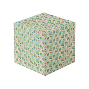 Cube Photo amour cactus - aquarelle