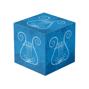 Cube Photo Arrière - plan Blue Lyre