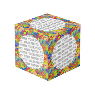 Cube Photo Arrondi en Carré Puissance de fleur de cadre 1 + v