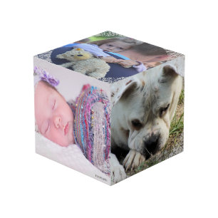 Cube photo avec cadre en dentelle - HAMbWG