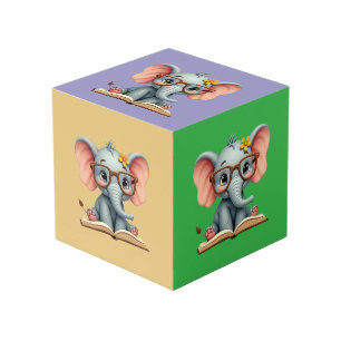 Cube Photo Bébé éléphant sage