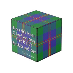 Cube Photo Bénédiction de Chambre de tartan de Carmichael de
