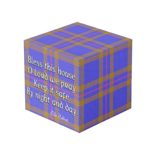 Cube Photo Bénédiction de Chambre de tartan d'Elliot Elliott