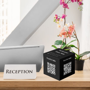 Cube Photo Bienvenue QR codes info hotel restaurant table noi