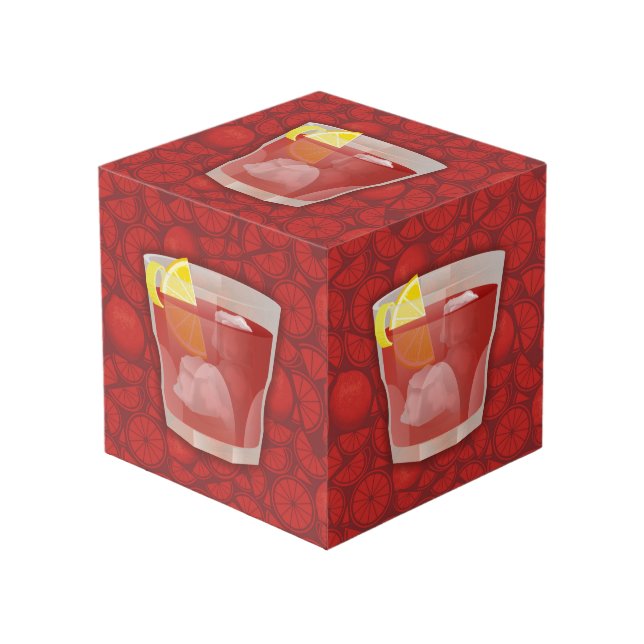 Cube Photo cocktail Americano (Angle devant)