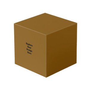 Cube Photo Créez Votre Propre Brun