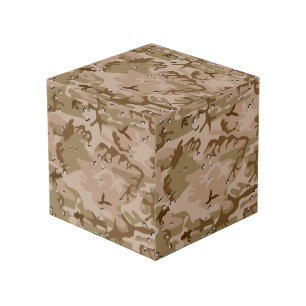 Cube Photo Déguisement camouflage du désert avec des cailloux