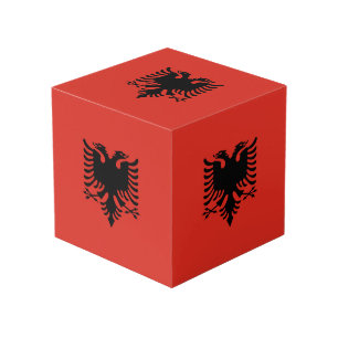 Cube Photo Drapeau albanais