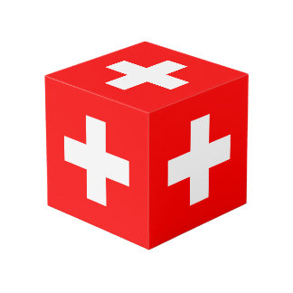 Cube Photo Drapeau de la Suisse