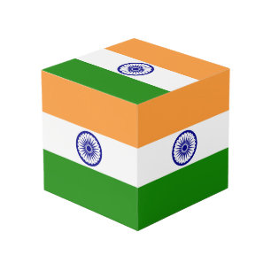 Cube Photo Drapeau de l'Inde