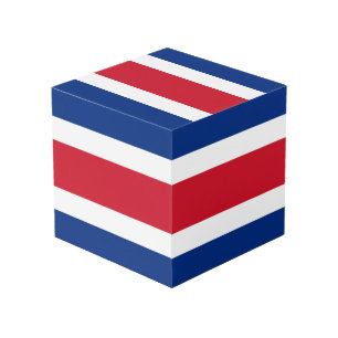 Cube Photo Drapeau du Costa Rica
