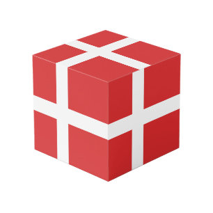 Cube Photo Drapeau du Danemark