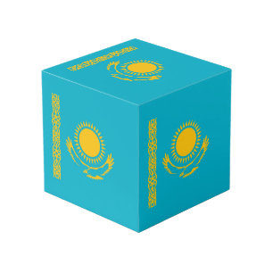 Cube Photo Drapeau du Kazakhstan