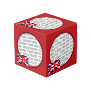 Cube Photo Drapeau du Royaume-Uni + vos idées