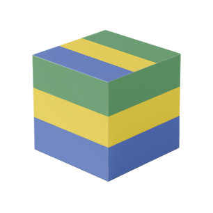 Cube Photo Drapeau Gabon