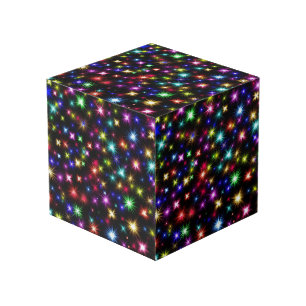 Cube Photo Étincelles arc-en-ciel dans l'espace