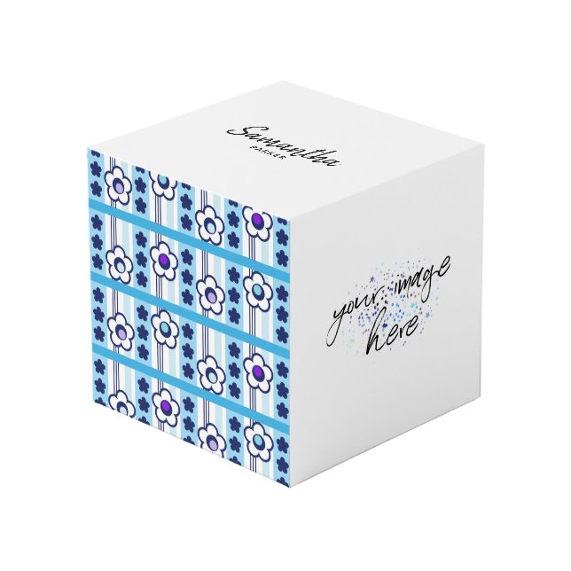 Cube Photo Fleurs d'hiver (Angle devant)