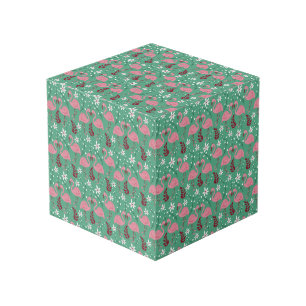 Cube Photo Floral flamingo sans couture motif rose vert