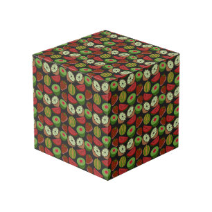 Cube Photo Fruits tropicaux sans soudure motif coloré