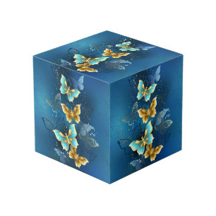 Cube Photo Golden butterflies