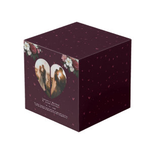 Cube Photo joli cadeau Red Custom Heart pour elle & lui
