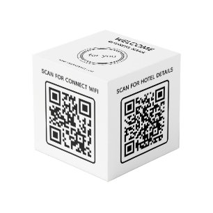 Cube Photo Logo de l'entreprise de l'hôtel Code QR Wifi Autre