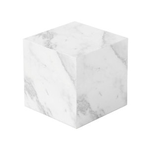 Cube Photo Marbre Blanc