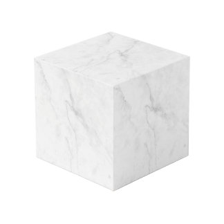 Cube Photo Marbre Blanc