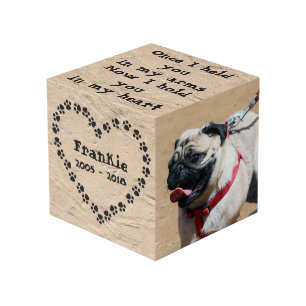 Cube Photo Mémorial personnalisé de chien