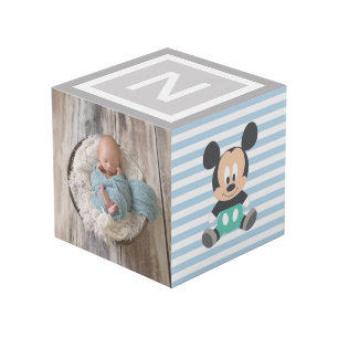 Cube Photo Mickey bébé personnalisé et Donald