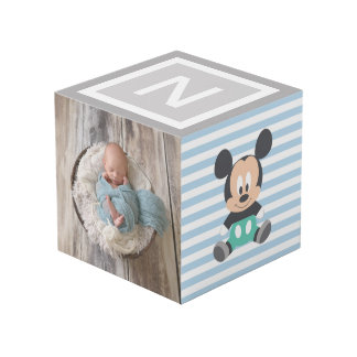 Cube Photo Mickey bébé personnalisé et Donald