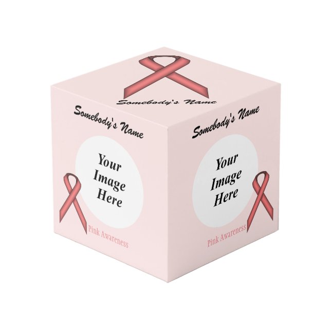 Cube Photo Modèle de carbone rose standard par Kenneth Yoncic (Angle devant)