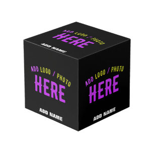 CUBE PHOTO MODERNE ET MODERNE PERSONNALISABLE NOIR VÉRIFIÉ