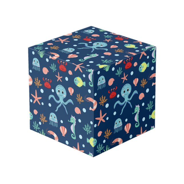 Cube Photo Monde marin (Angle devant)