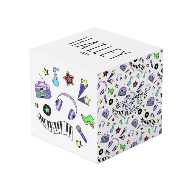 Cube Photo Montez la musique (Angle devant)