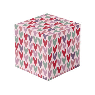 Cube Photo Motif coeurs 1
