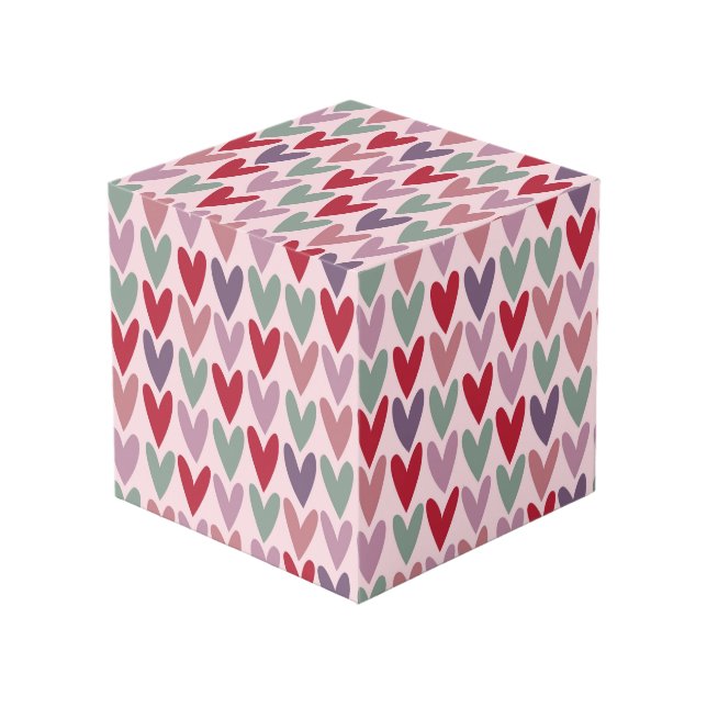 Cube Photo Motif de coeur 1 (Angle devant)