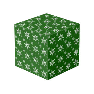 Cube Photo Motif de flocon de neige, Flakes blancs, Neige, Ve