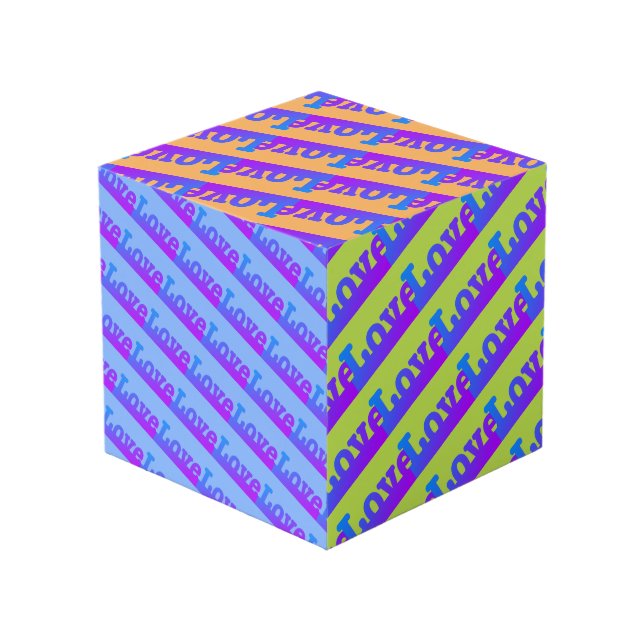 Cube photo multicolore (Angle arrière)