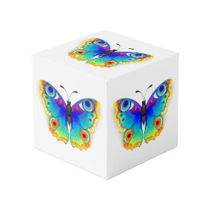Cube Photo Oeil de paon arc-en-ciel