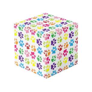 Cube Photo Paws Colorés, Paws Chiens, Paws Chat