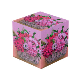 Cube Photo Peinture de panier à fleurs