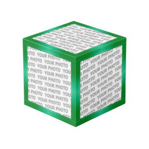 Cube Photo Pentes STRIPES - bleu vert + vos idées