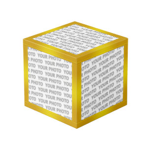 Cube Photo Pentes STRIPES - jaune olive + vos idées